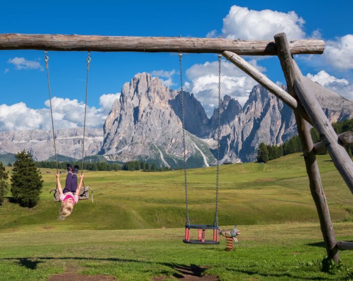 girl on swing