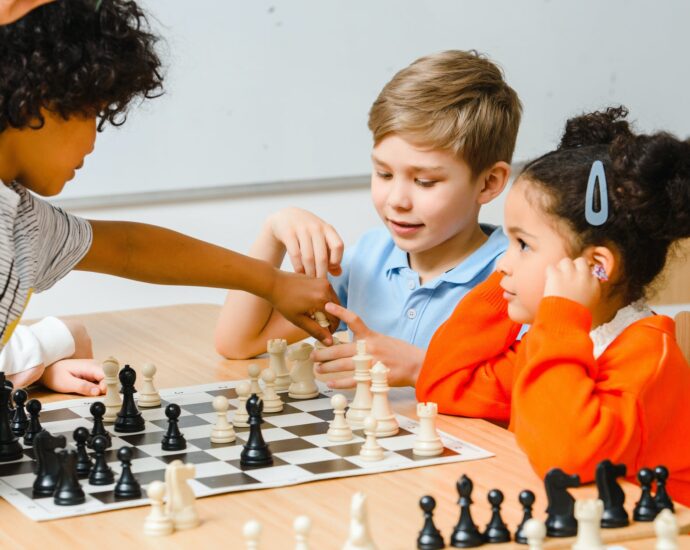 kids playing chess